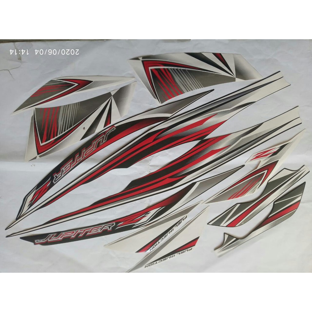 stiker striping yamaha jupiter z1 2012 putih
