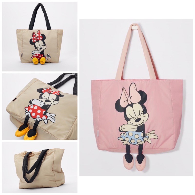 ORIGINAL  Zara baby / kids - tote bag disney minnie mouse nylon / tas tote anak perempuan cewek