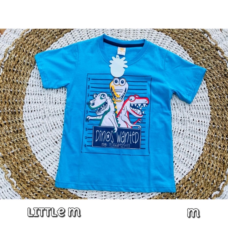 kaos anak little biru