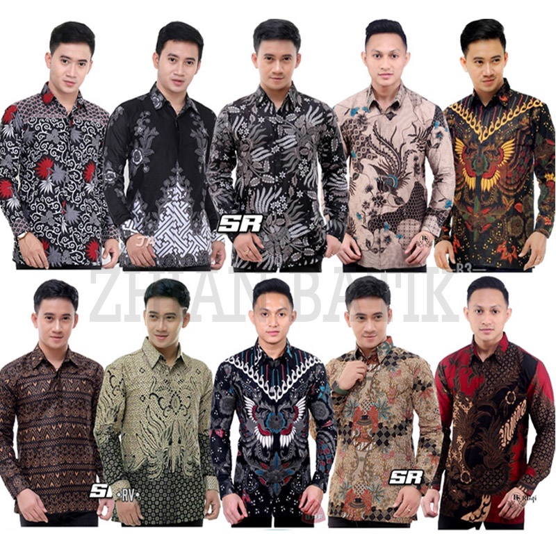 KEMEJA BATIK KANTOR M L XL XXL / kemeja batik pria lengan panjang  HEM BATIK PEKALONGAN TERMURAH