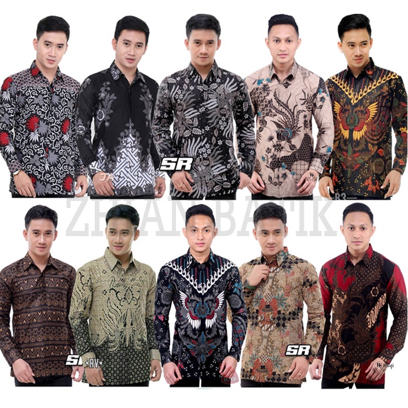 KEMEJA BATIK KANTOR M L XL XXL / kemeja batik pria lengan panjang  HEM BATIK PEKALONGAN TERMURAH