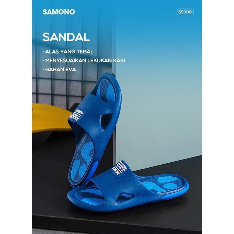 SANDAL FASHION / Sandal Slip On Dewasa Unisex Anti Licin - SAMONO SS006