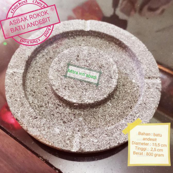 ✅Baru asbak batu alam asli - asbak batu andesit - asbak