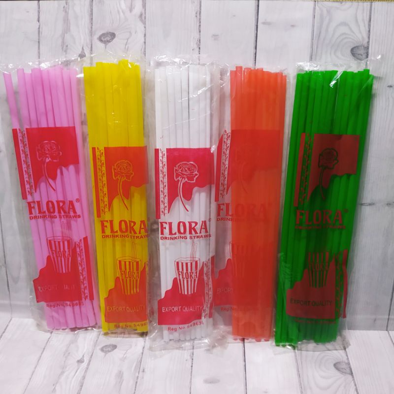 Sedotan Plastik Fresh Salur Warna Warni