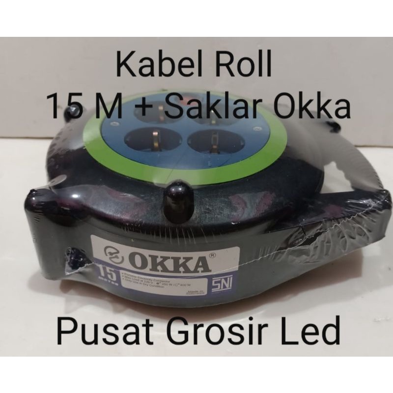 Kabel Roll 15 Meter Full Visto atau Okka / Box Kabel 15m / Rolan Kabel 15 Meter