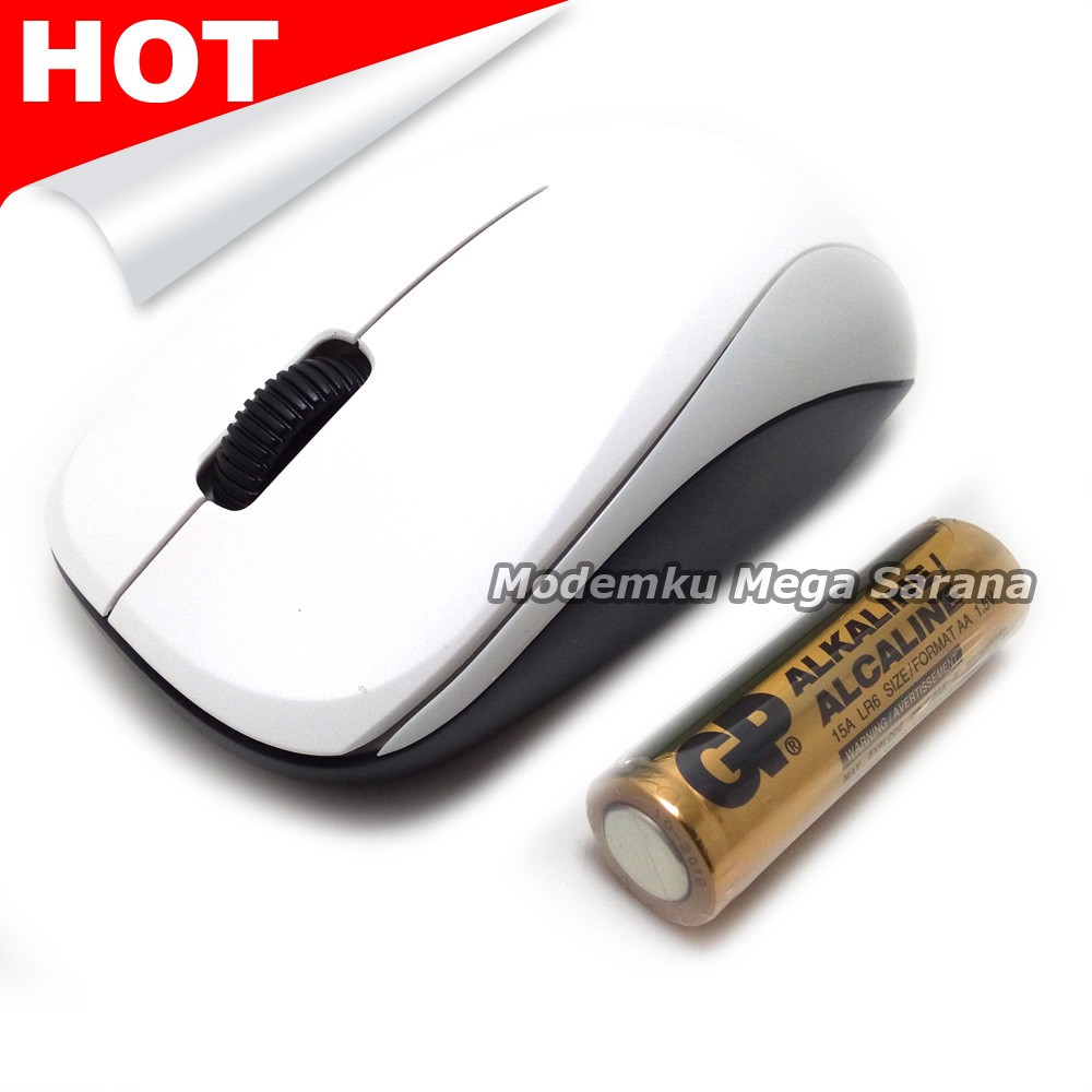 Genius Mouse Wireless Optical Blueeye Nx-7000 - Putih Hitam