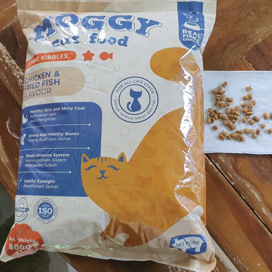 Makanan Kucing MOGGY CAT FOOD 800 GRAM Bisa Untuk Anak Kucing &amp; Kucing Dewasa