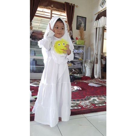 GAMIS PUTIH  ANAK  CITRA  ORIGINAL manasik putih usia 3 - 14 tahun  bahan super lembut dan adem ORI CITRA