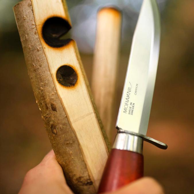 Morakniv-Pisau Classic No.2F Carbon Steel Color Red Made In Swedia Star Seller Temurah