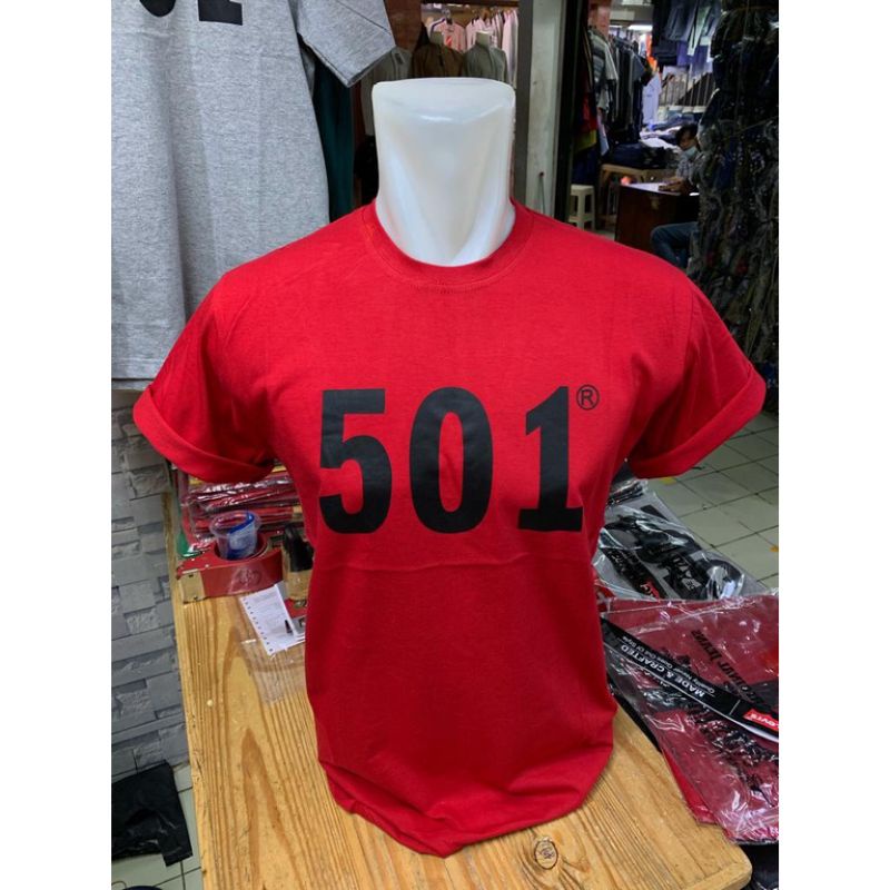 baju kaos 501 pria/baju kaos 501 cowok lengan pendek/kaos thirt pria import