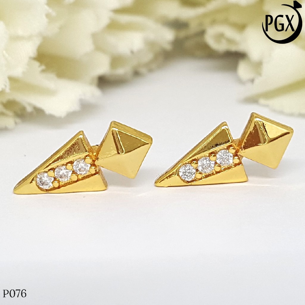 PGX Anting Tusuk Xuping Wanita Aksesoris Fashion Perhiasan Lapis Emas Premium - P076