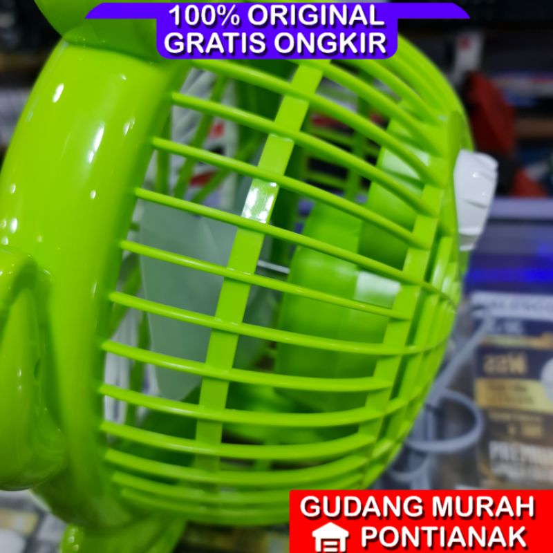 Kipas angin karakter kodok / deskfan karakter