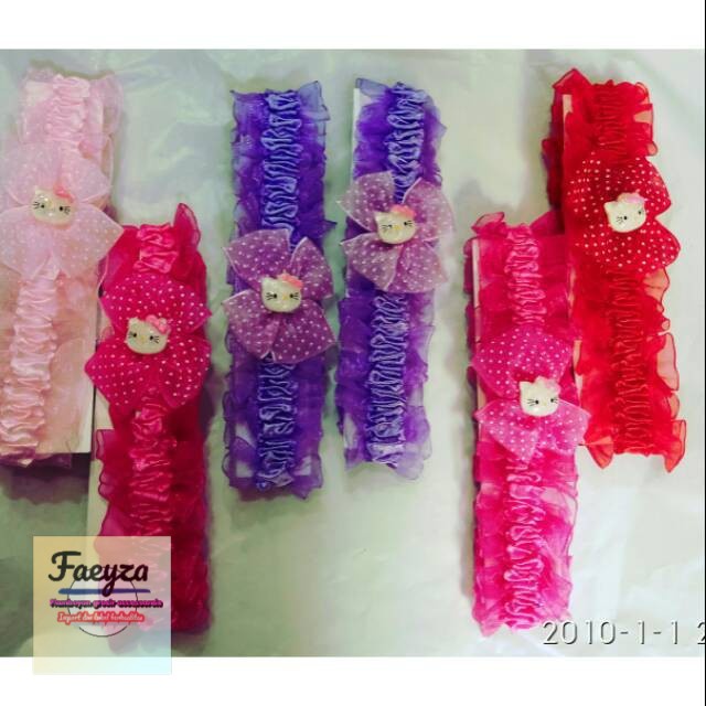 grosir  Bandana bayi bando baby 6 PCS renda bervariasi