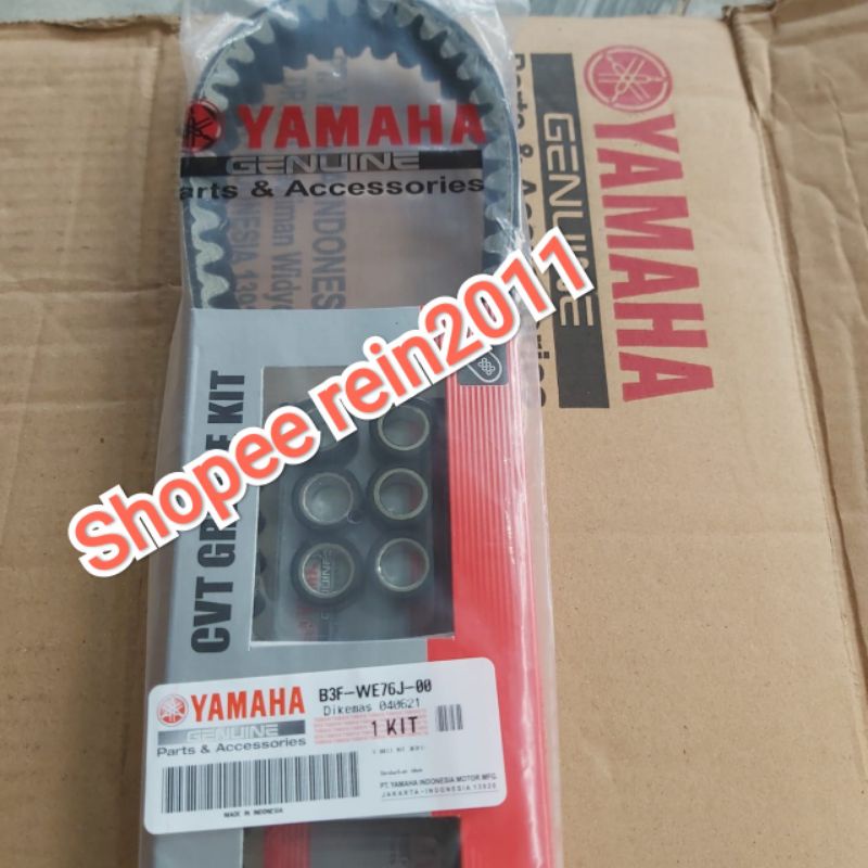 VANBELT V BELT PANBEL KIT LEXI ASLI ORI YAMAHA B3F WE76J 00