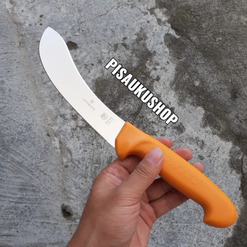 Skinning knife / pisau seset kulit victorinox swibo original 18 cm kode 5.8427.18