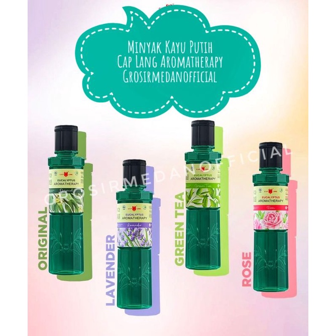 MKP LANG - MINYAK KAYU PUTIH CAP LANG AROMATHERAPY - LAVENDER GREEN TEA ROSE