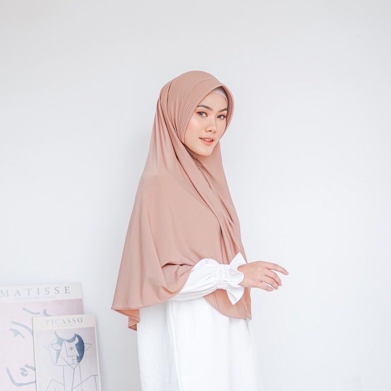 Hijab Bergo Hamidah Jersey Ukuran L