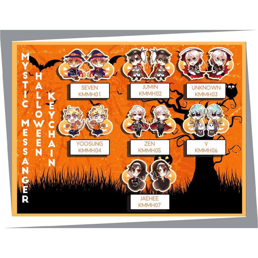 Mystic Messenger Halloween Edition Keychain