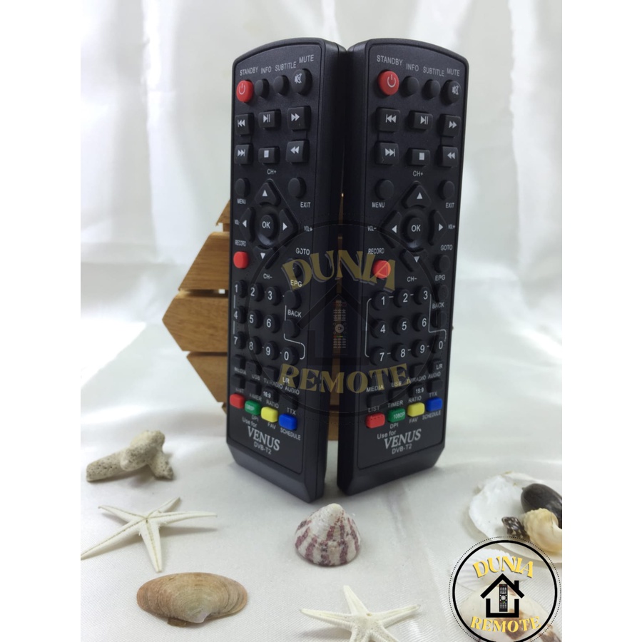 Remot Remote Set Top Box Dvb-T2 Venus Cabe Rawit DVB T2 MPEG4 XTreamer Bien1 tanpa setting