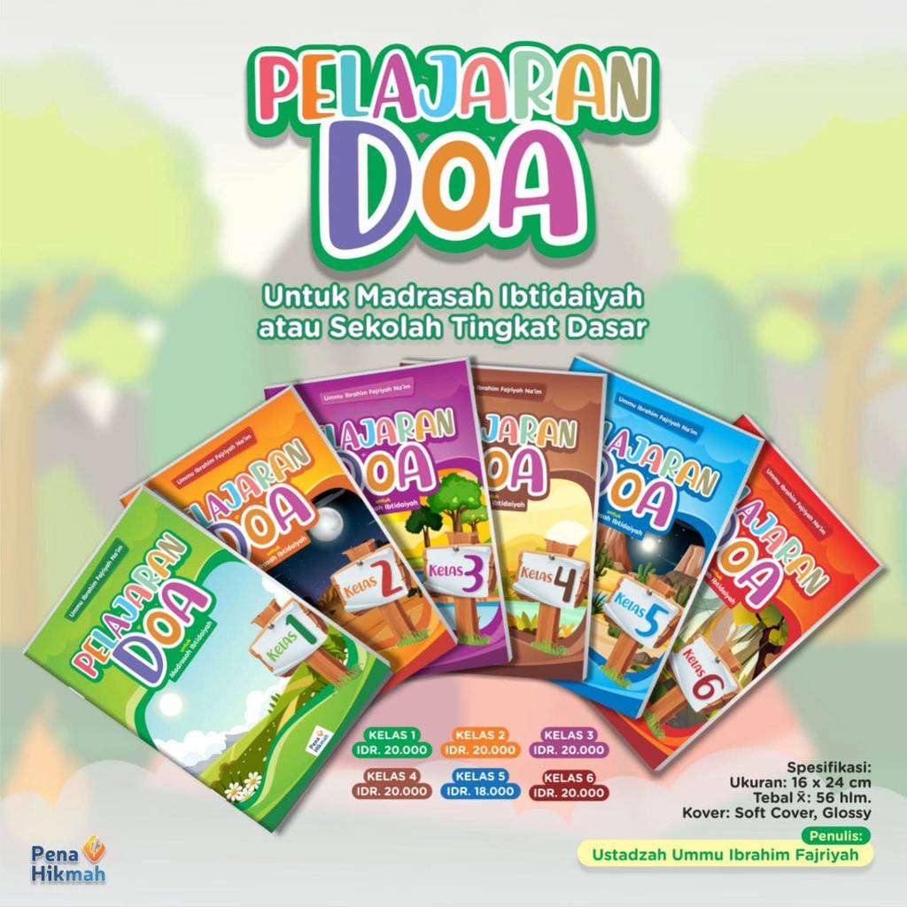 Buku Pelajaran Doa Kelas 1 2 3 4 5 6 Modul Doa SD MI Pena Hikmah