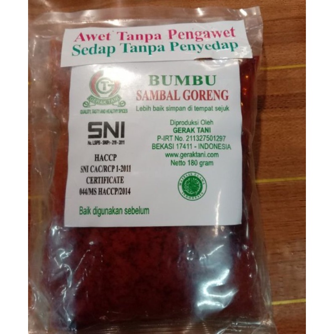 

bumbu gerak tani sambel goreng 180gr