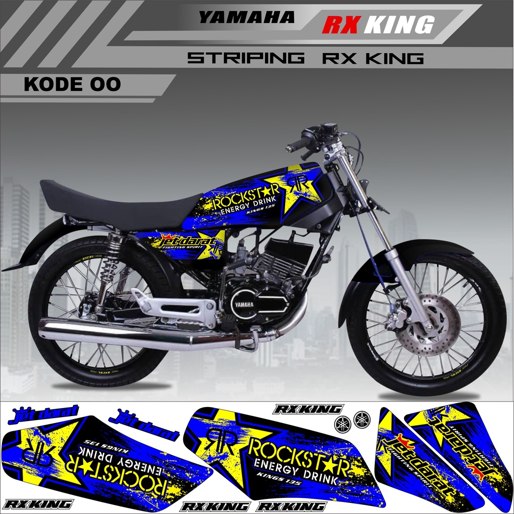 Sticker Striping Rx King Variasi Stiker Rx King Variasi Kode 00