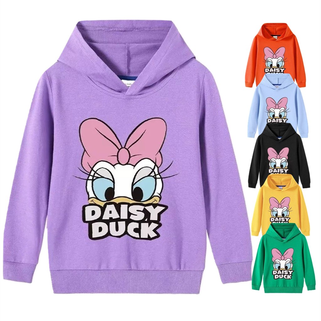 Sweater Hoodie Anak Daisy Duck Sweater Anak Fleece Pakaian Anak Unisex