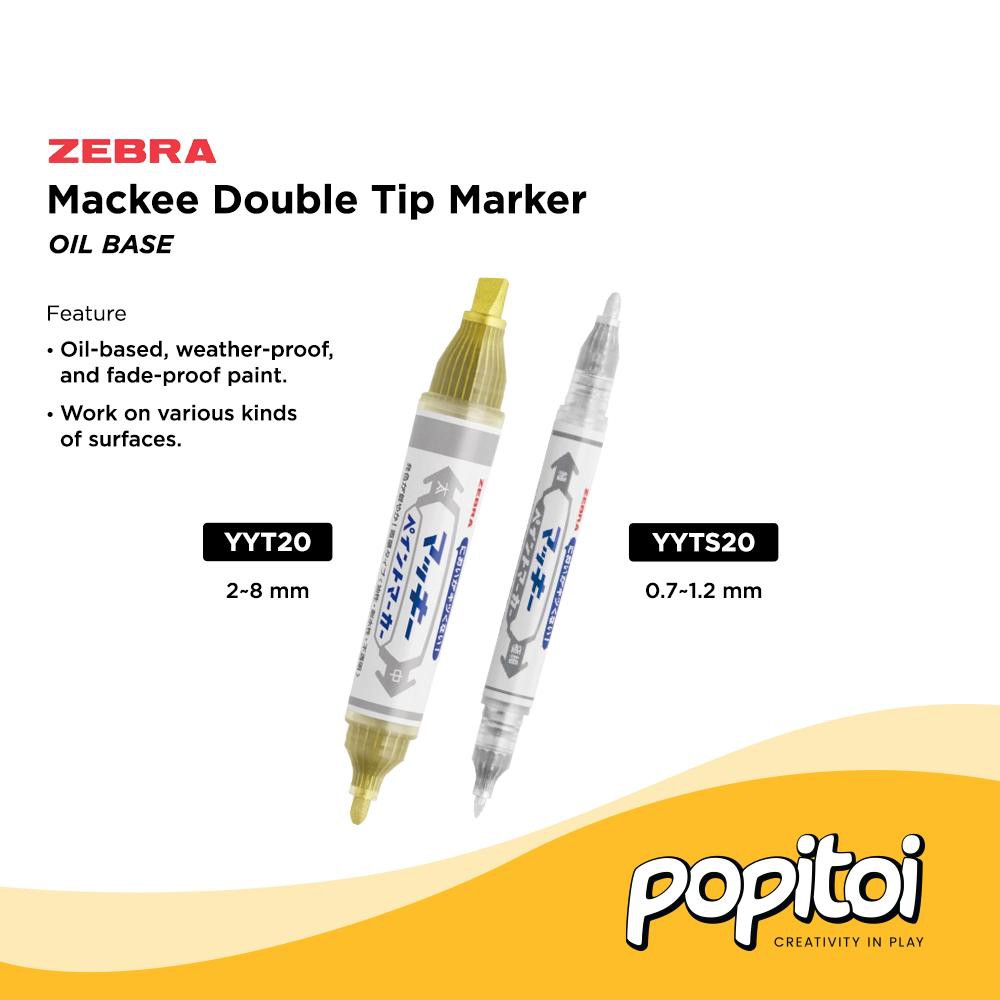 

Zebra Mckee Mackey Oil Paint Marker Extra Fine & Reguler Point Gundam Model Kit Spidol Mackee