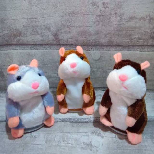 CINICINI Toy boneka hamster bisa bicara talking hamster mainan anak