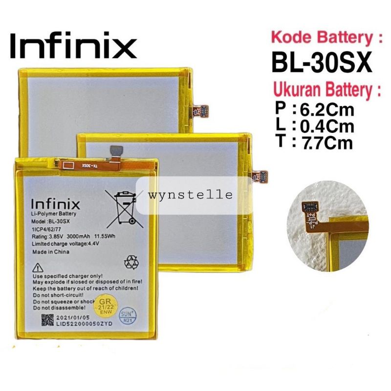 INFINIX S2 - Baterai INFINIX S2 X552 - S2 PRO BL30SX Battery Batre Batu Batrei Tanam HP Infinix S2 S