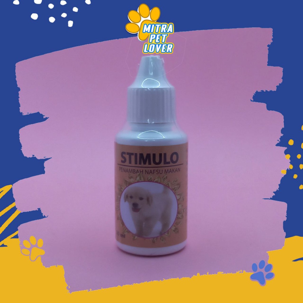 VITAMIN NAFSU MAKAN ANJING - STIMULO DOG 30 ML ORIGINAL - SUPLEMEN PENGGEMUK DOG PUPPY GEMUK AMAN AMPUH IMUN SEHAT ANTI STRESS STRES PET ANIMAL HEALTHCARE AND VETERINARY TAMASINDO OBAT KESEHATAN DAN VITAMIN TERNAK HEWAN BINATANG PELIHARAAN MITRAPETLOVER