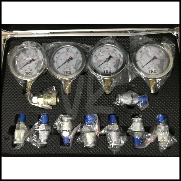 Pressure Gauge 4 Mata - Hydraulic Pressure Gauge