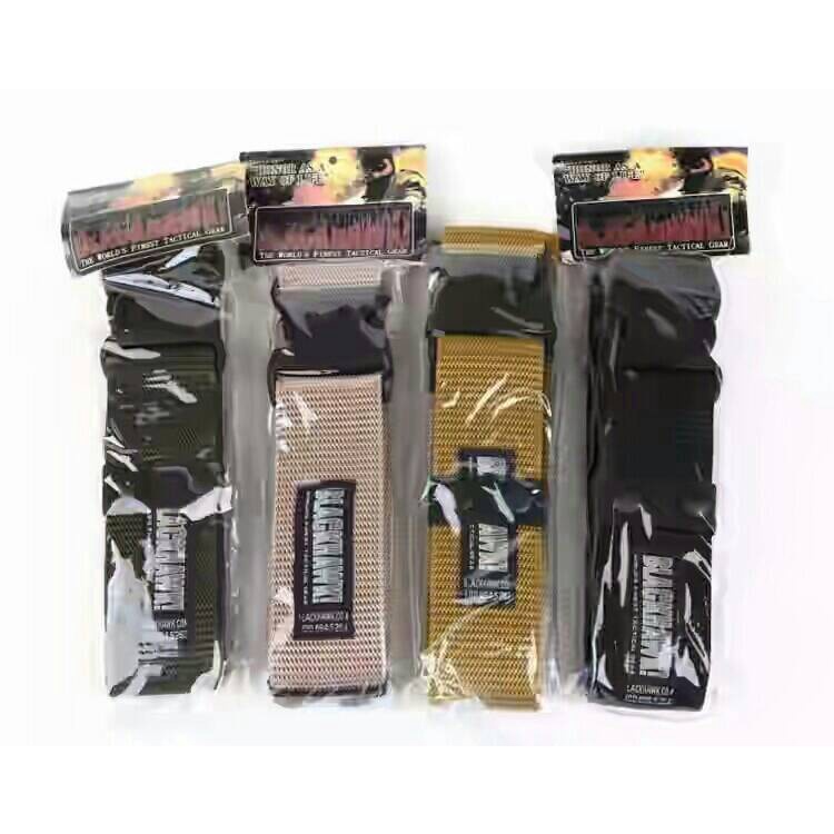 Ikat pinggang gesper sabuk military militer kain kanvas pria blackhawk
