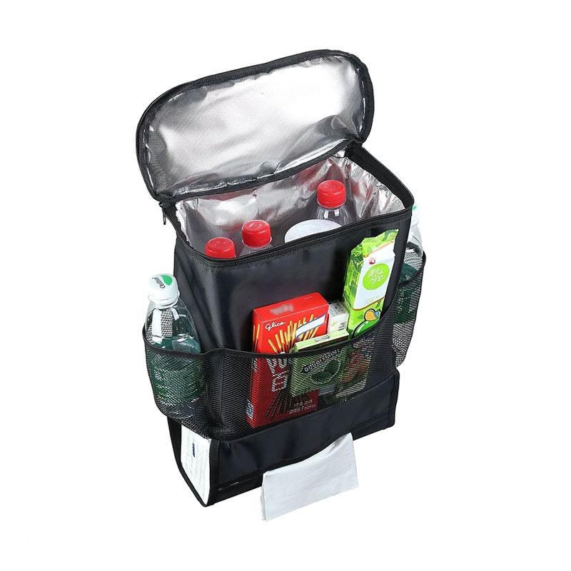 Best Auto Car Mobil Seat Organizer Insulated Tahan Panas Dingin Tempat Botol Minum - Hitam