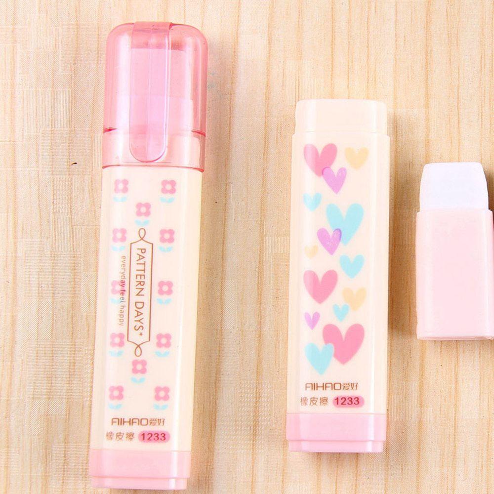 Rebuy Eraser Flower Cute Stripe Untuk Pensil Anak Lovely