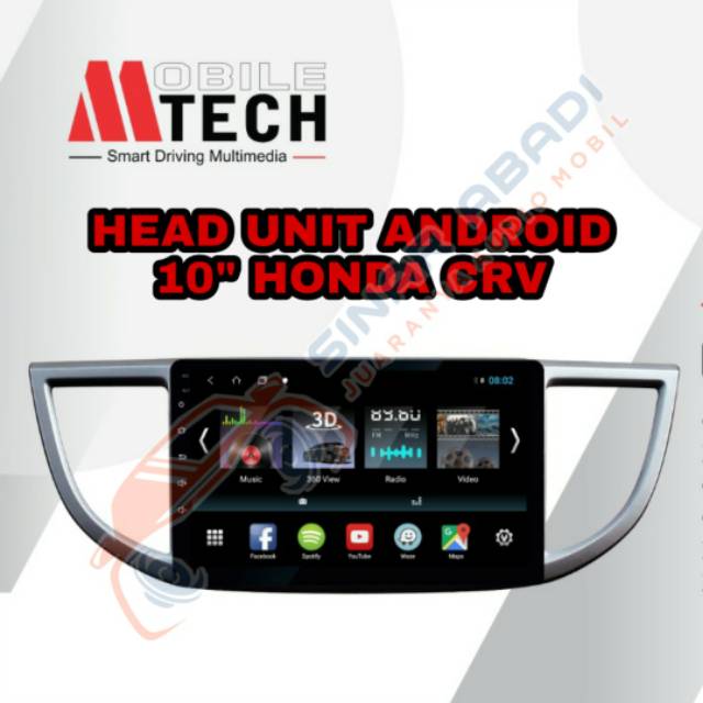head unit ANDROID 10 inch MTECH for HONDA CRV