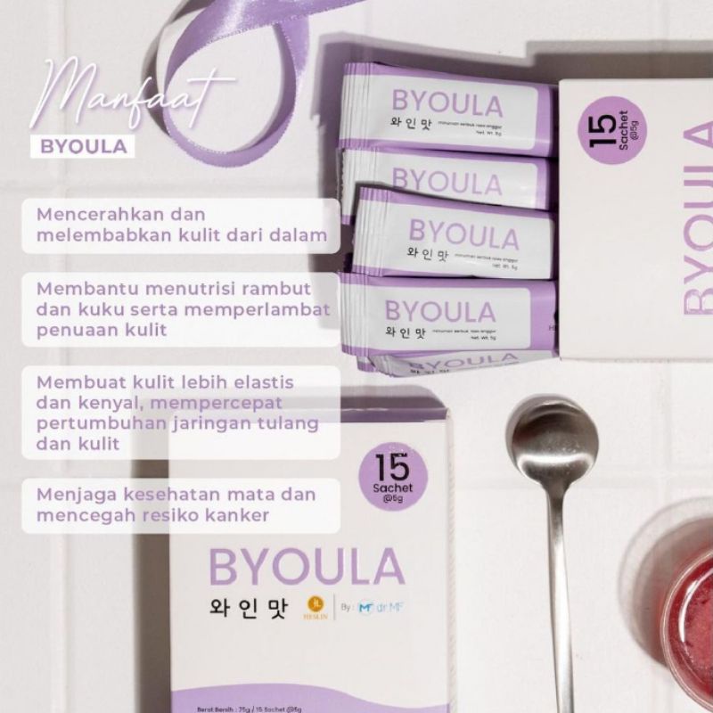 Byouslim Byoula Heslin Beauty dr MF Minuman Diet Fiber Collagen Drink Original