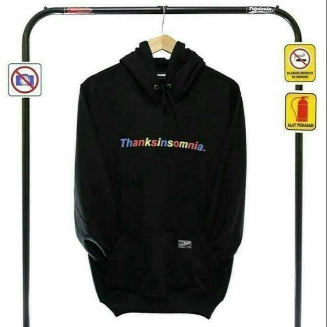 SWEATER THANKS INSOMNIA CEWEK COWOK TERMURAH