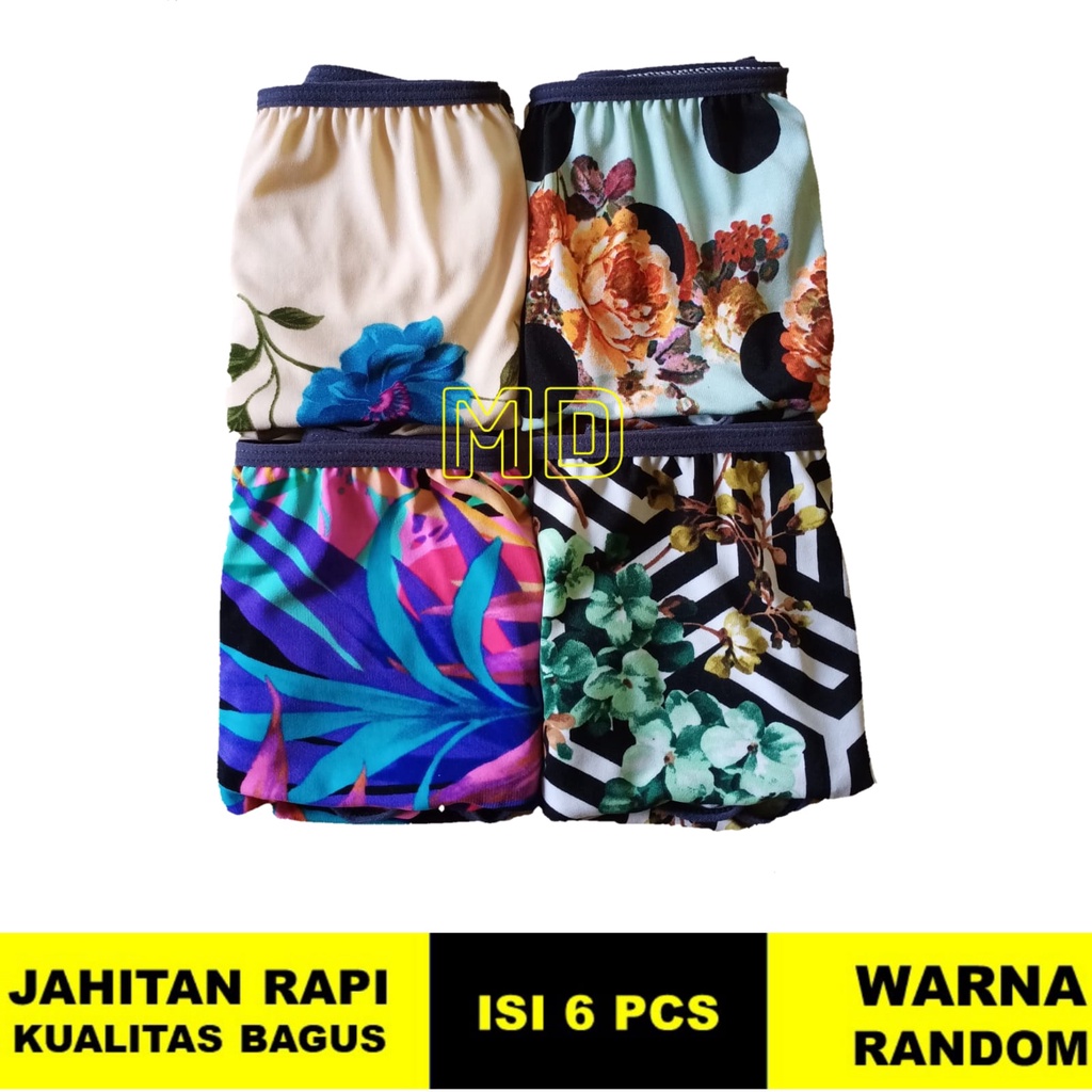 6pcs/Celana dalam wanita/Dalaman wanita/Bikini/CD
