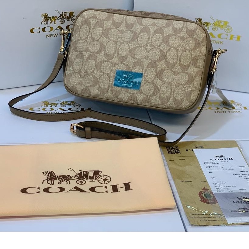 [FREE BOX] TAS CO@CH JESS CROSSBODY in Signature