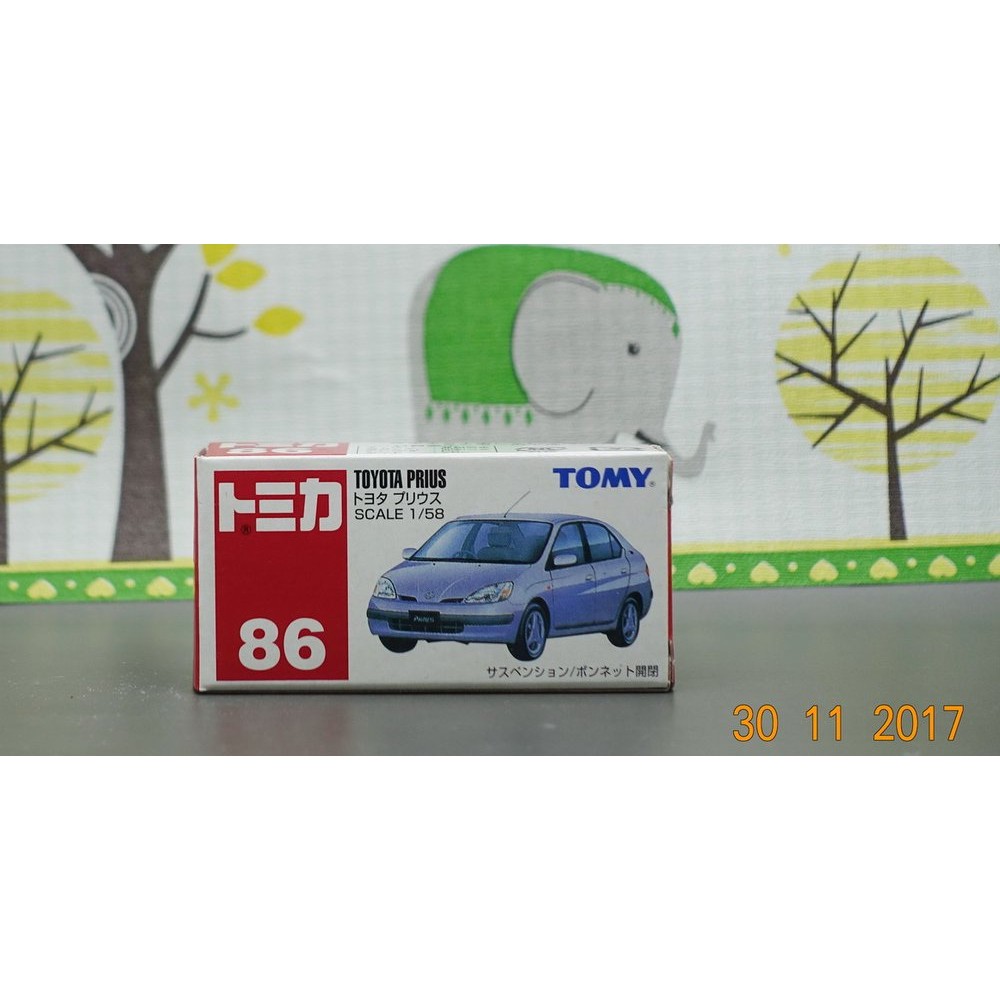 Tomica 86 Toyota Prius Tomy Biru Rare