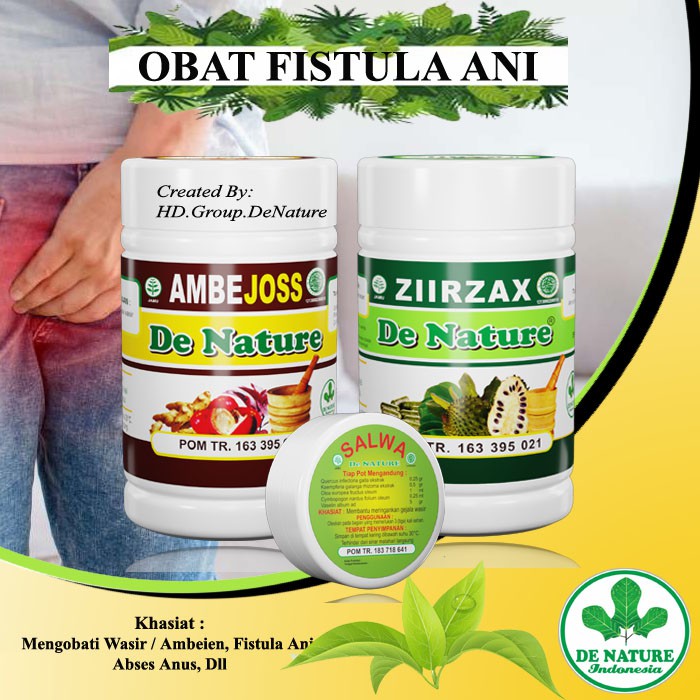 Obat Fistula Ani Herbal De Nature - Ambejos Ziirzak Salep Salwa Asli