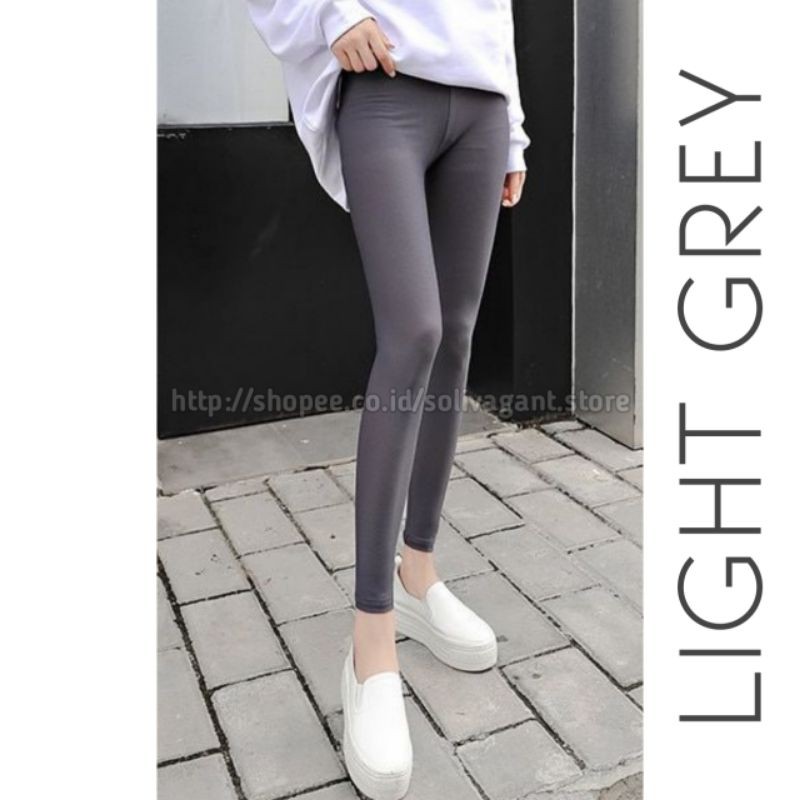 Legging Wanita Dewasa Bahan Spandek Jersey Premium Uk Standar
