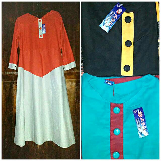 [ Promo Cuci Gudang ] GAMIS POLOS KOMBINASI WARNA GAMIS TOYOBO GAMIS MURAH GAMIS POLOS GAMIS KATUN