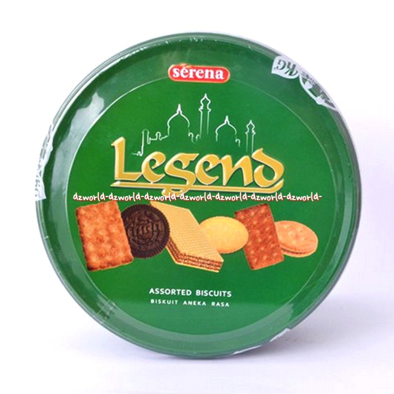 Serena Legend Assorted Biscuits 287gr Biskuit Aneka Rasa Kelapa Coklat Wafer Kaleng Serena Legen Kemasan Kaleng