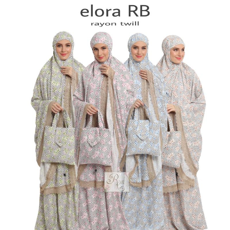 𝐑𝐲𝐧 𝐑𝐚𝐲𝐲𝐚𝐧 𝐎𝐟𝐟𝐢𝐜𝐢𝐚𝐥 | Mukena Rayyan Elora Series | Mukena Dewasa Travelling Rayon Twill Super Jumbo 