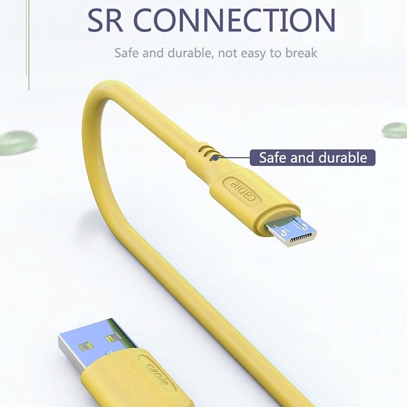 Kabel data vibox Macaron CAB-100 original Makaron 100cm 2.4A FAST CHARGING  MICRO TYPE C IPHONE Promo Sen