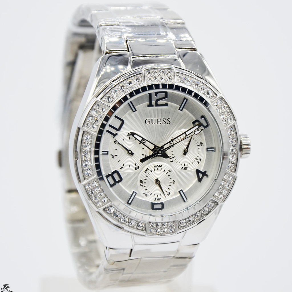 GUESS W0729L1 Luna - Jam Tangan Wanita - Silver