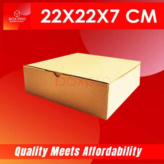 

Ecer Kardus Dus Uk 22X22X7 Cm Diecut Box Kotak Packing Kue Baju Hijab