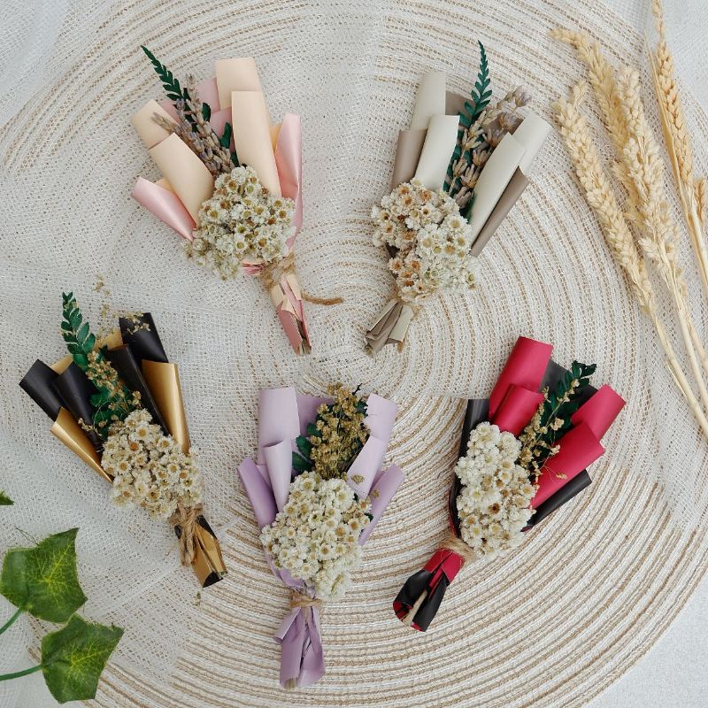 buket bunga kering mini - flower bouquet - dried flower
